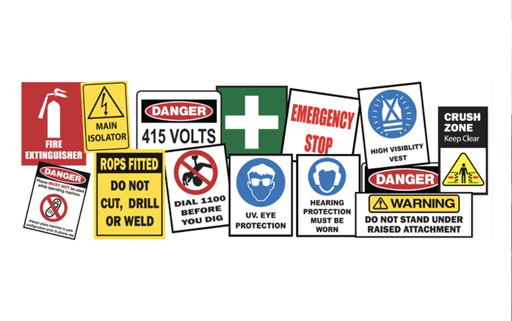 Safety & Warning Kit Decals Engrave Write